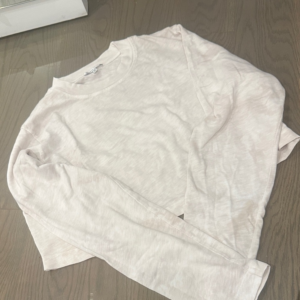 Cotton citizen, white/tan camouflage Long Sleeve Top